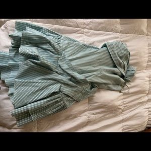 Betsy Johnson asymmetrical striped mini dress